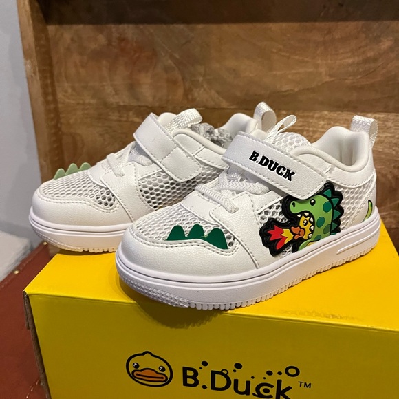 B. Duck Toddler Sneakers, Dragon/Duck, Size 10, New In Box, Adorable! - Picture 4 of 7